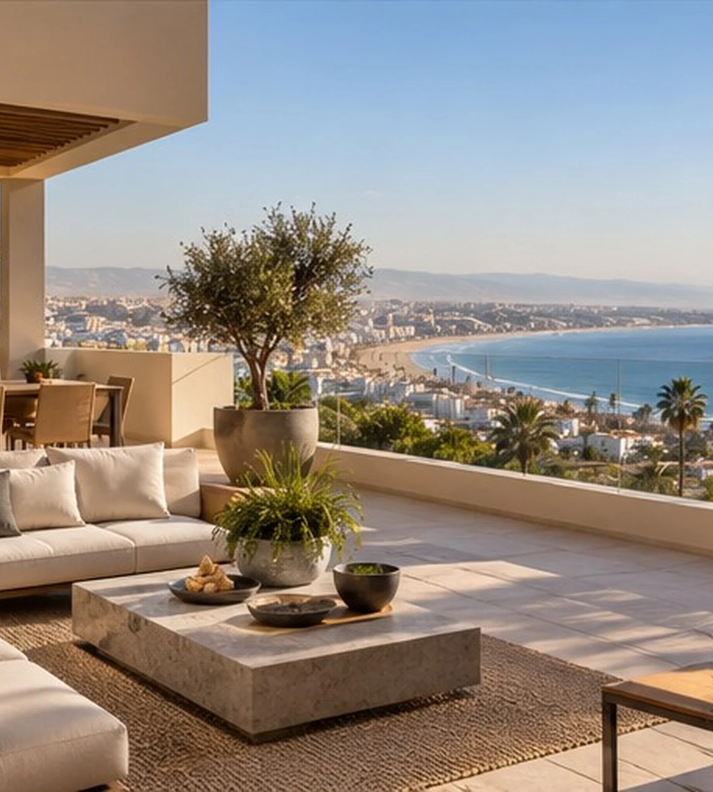 Agadir bay viewed from a residence