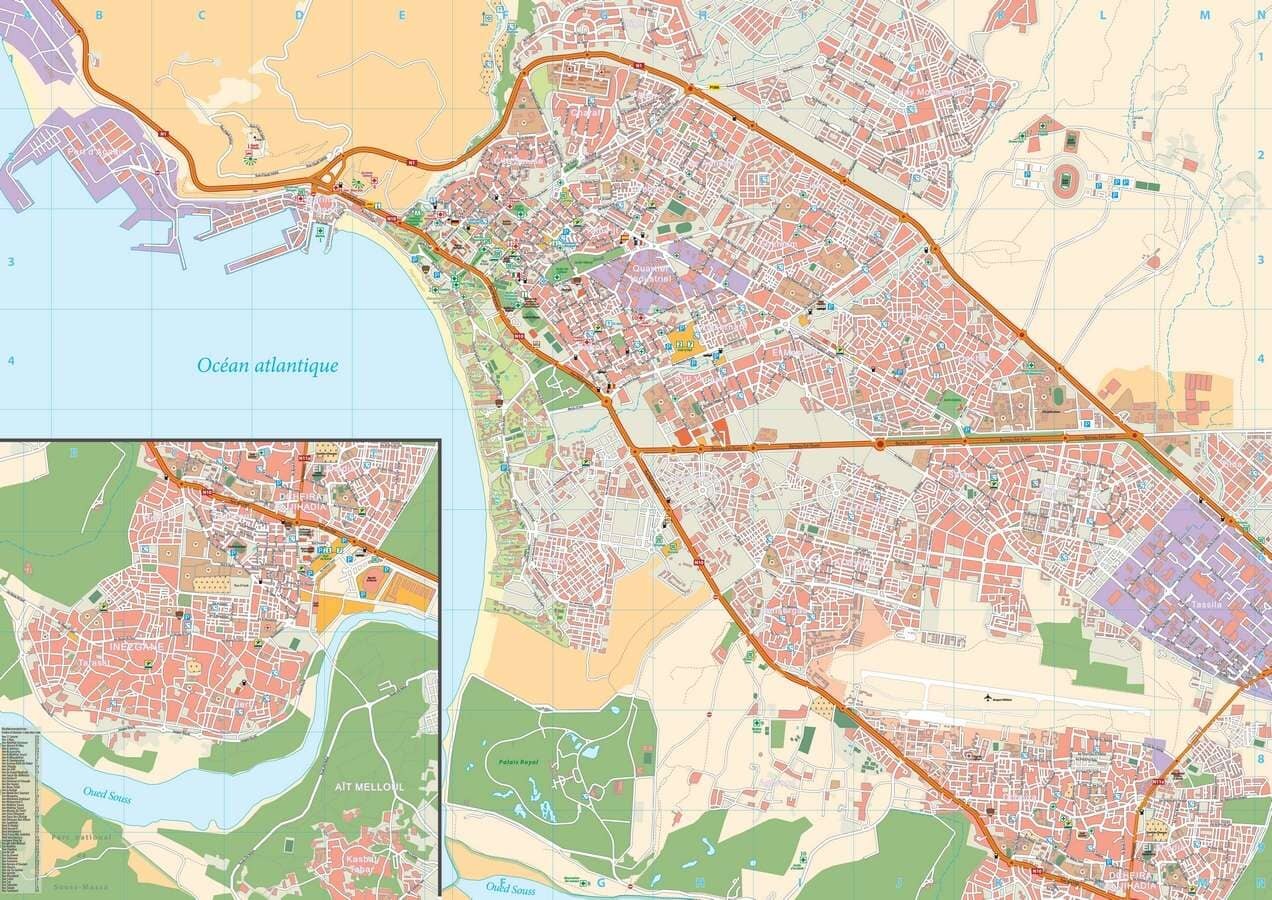 Agadir new urban centres planning map